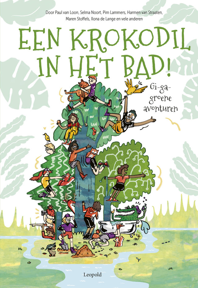 Omslag van Een krokodil in het bad!