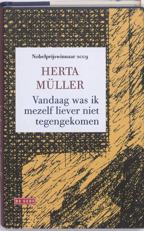 Omslag van Vandaag was ik mezelf liever niet tegengekomen