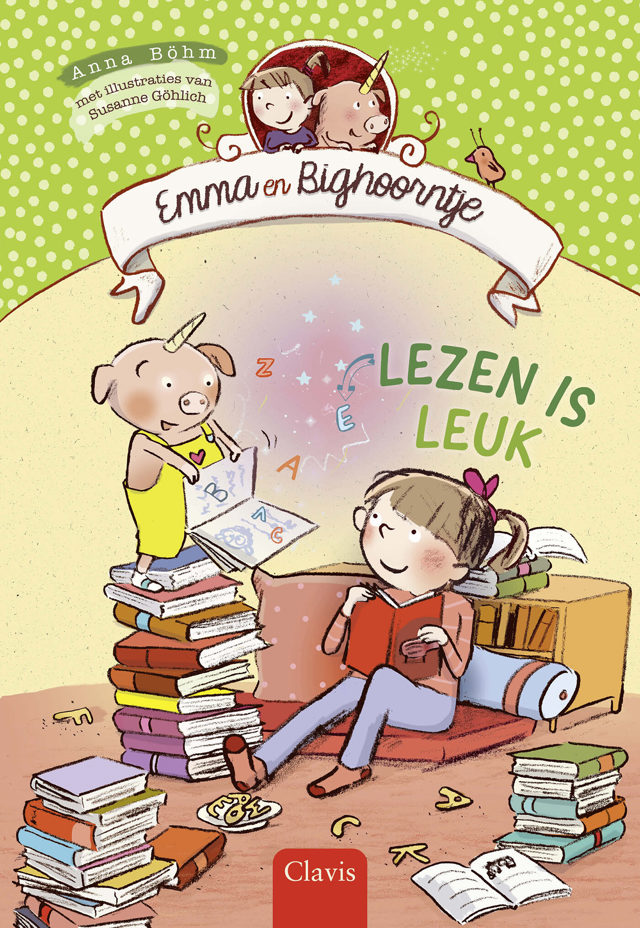 Omslag van Emma en Bighoorntje - Lezen is leuk