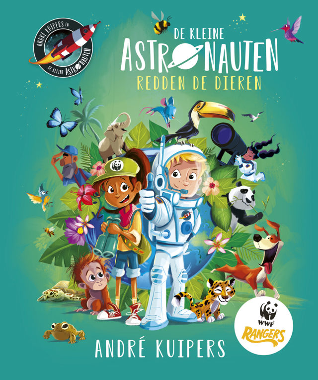 Omslag van De kleine astronauten 6 - De kleine astronauten redden de dieren