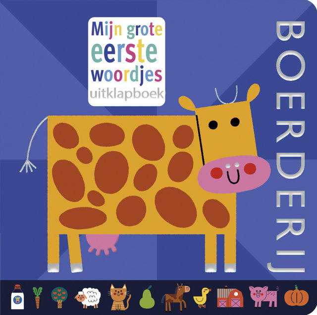 Omslag van Mijn grote eerste woordjes uitklapboek - Boerderij